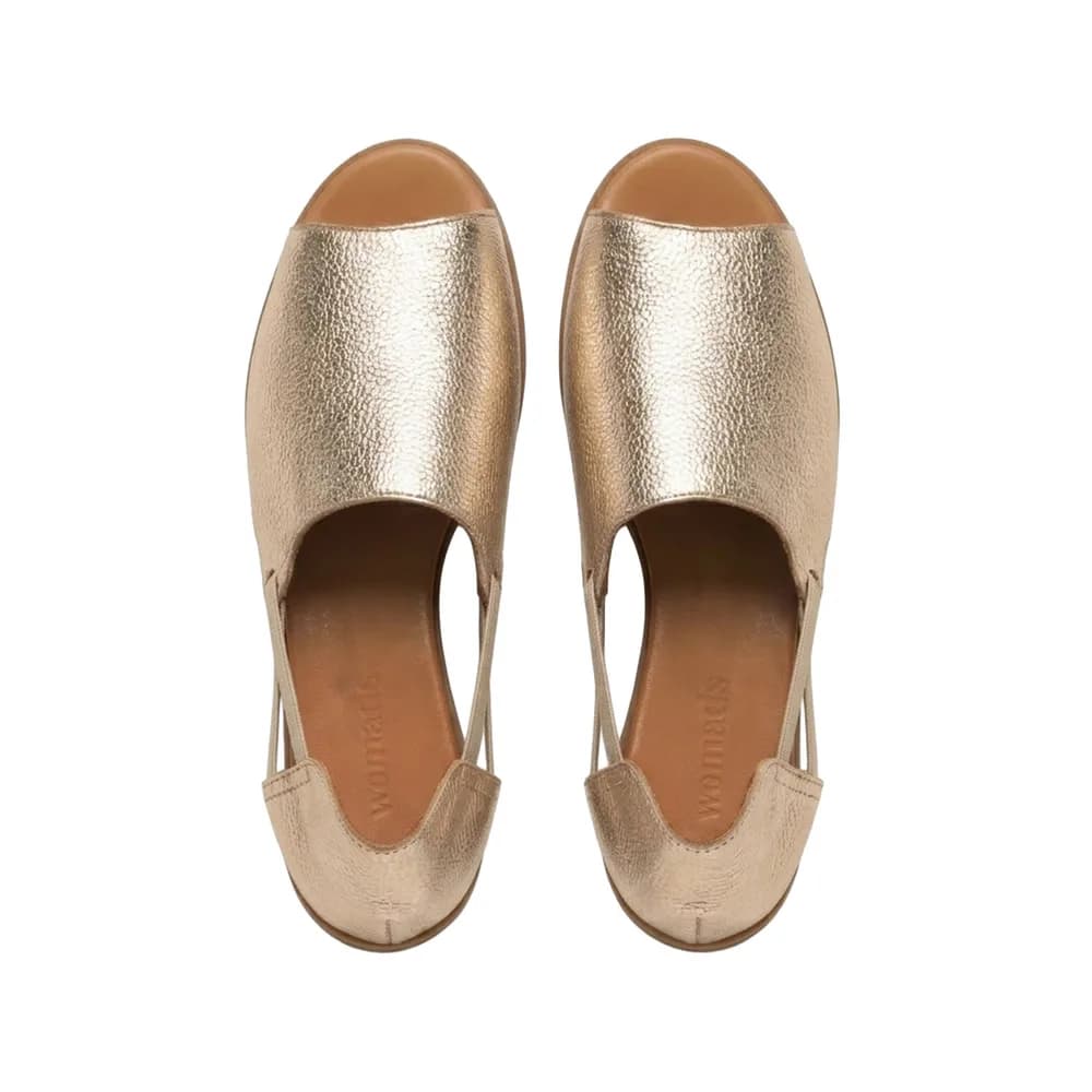Brilliant Gold Peep Toes