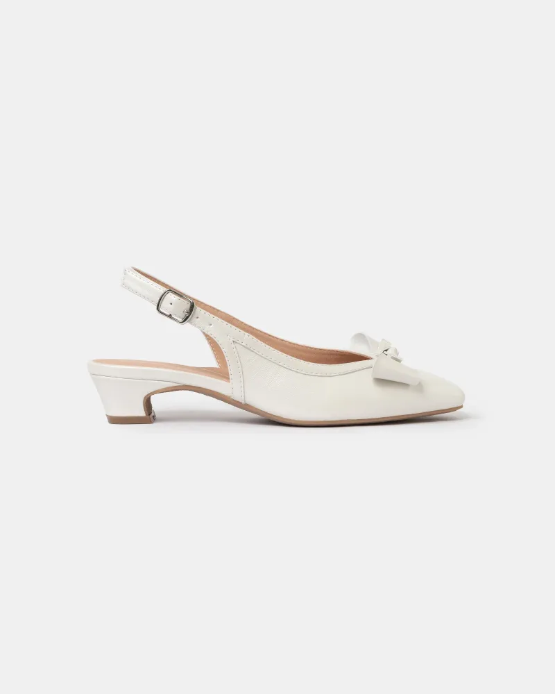 Ivy Bow Bridal Heels
