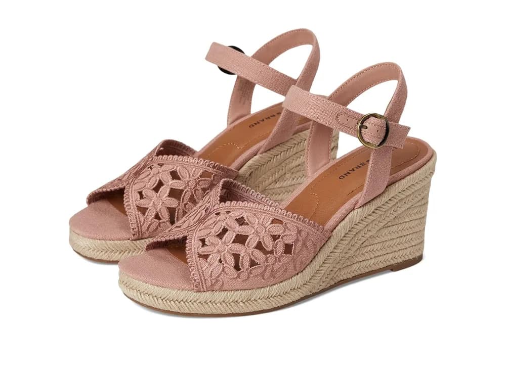 Coyna Floral Espadrille Wedge Sandals