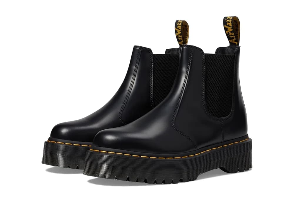 2976 Quad Smooth Leather Platform Chelsea Boots