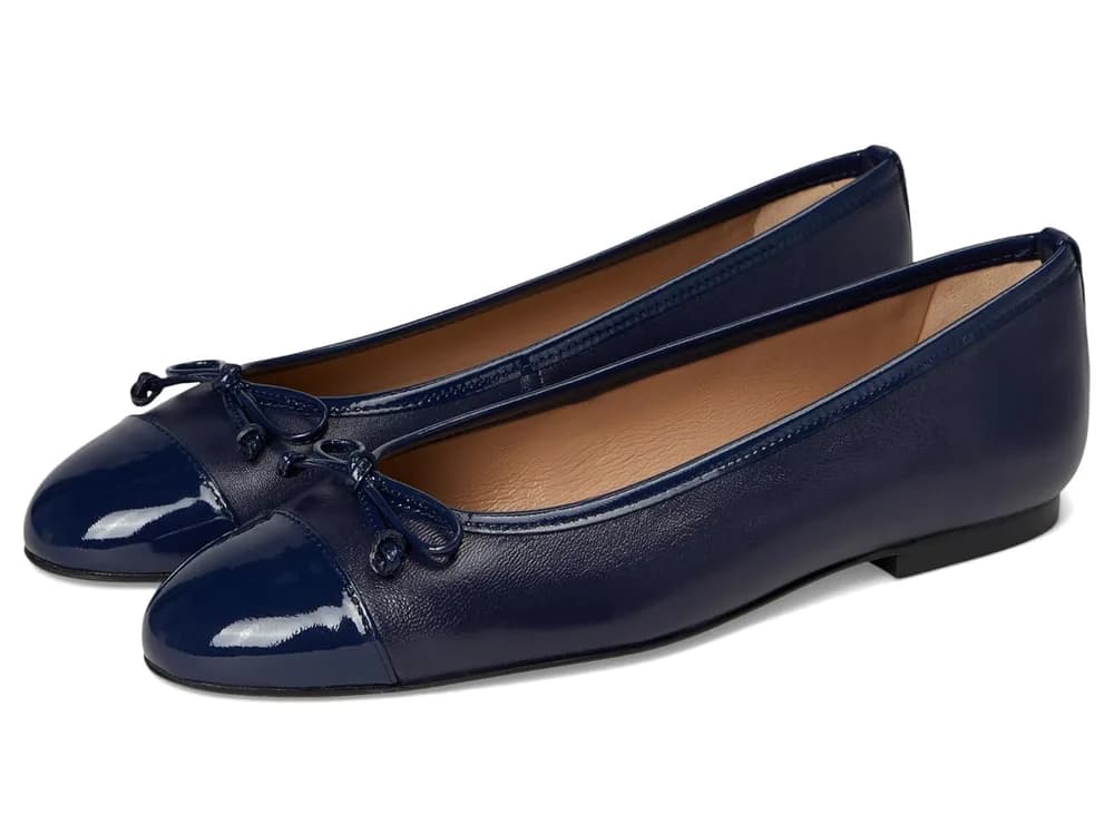 Kara Toe Cap Ballerina Flats